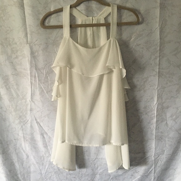 Sheer cold shoulder blouse - Picture 1 of 4